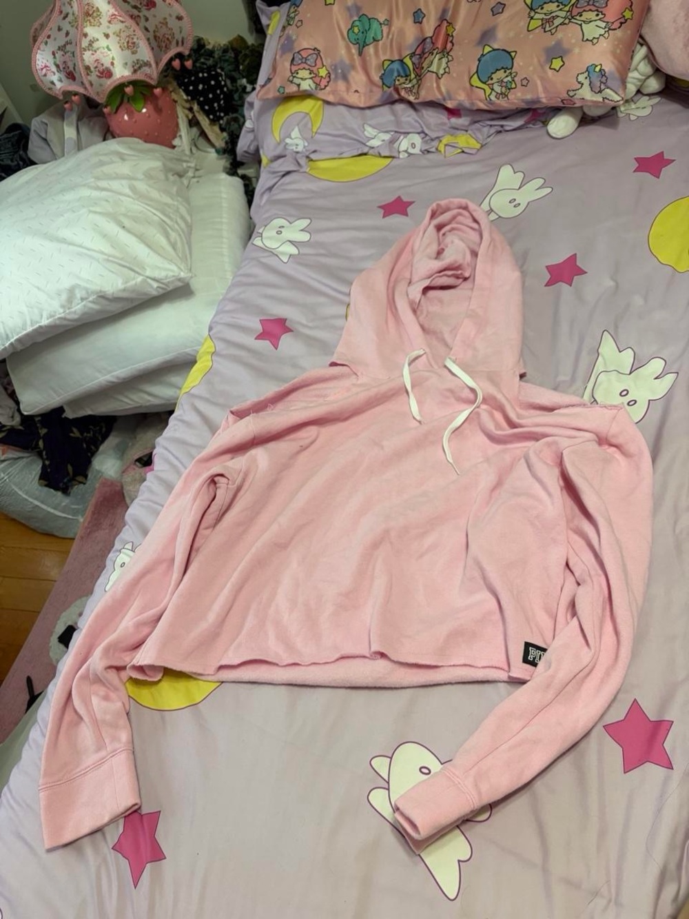 Pink Cropped Hoodie Victoria’s Secret Hoodie
